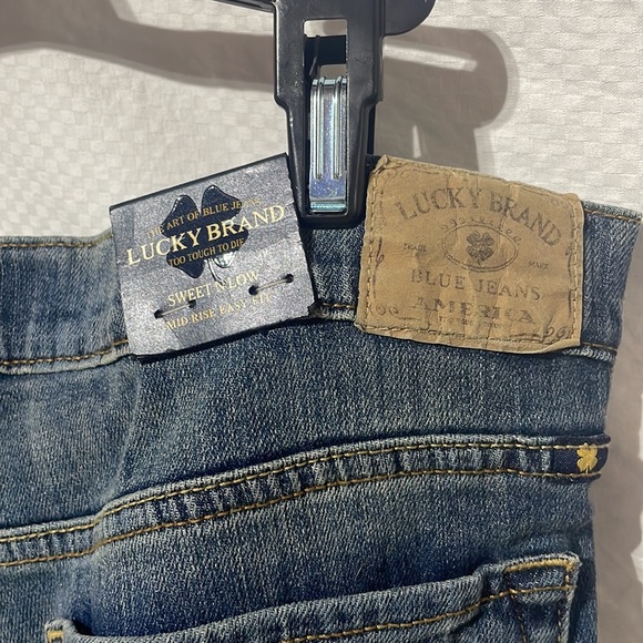 Lucky Brand jean sweet n low style mid rise easy fit 33 ankle nwt stretch blue - Picture 7 of 10